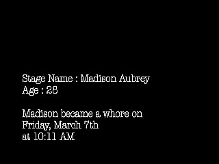The Day I Became A Whore (Madison Aubrey)