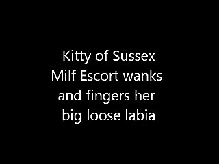Kitty of Sussex British MILF Escort fingering movie