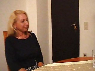 Horny German mother teach her son how to fuck