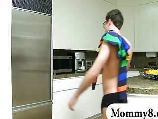 Stepmom shows teen how to take a facial