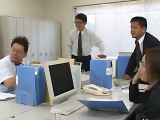 Asian secretary from Tokyo with ass milk