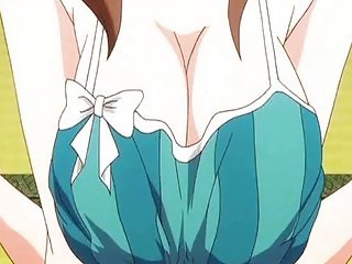 Hentai milf with big breasts licks