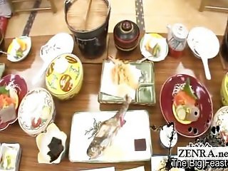 Subtitles shy Japanese milf dinner party