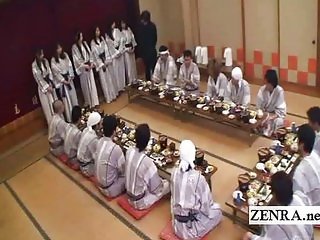 Subtitles shy Japanese milf dinner party